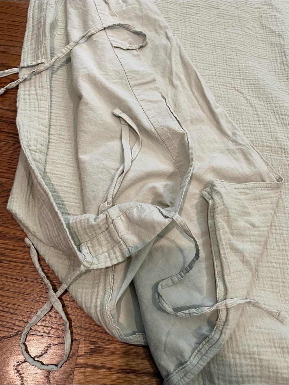 Pottery Barn Teen SOFT GAUZE Twin Duvet Cover Sage Green-Beach/College Dorm - Picture 7 of 8